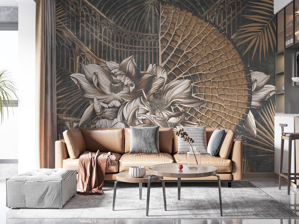 Fototapeta z brązowym egzotycznym kwiatem Exotic Flower - główne zdjęcie produktu