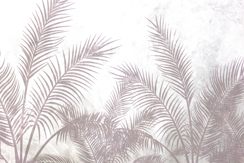Fototapeta Ciepły Pióropusz Palm 2220698075 Fototapeta z egzotycznym motywem w jasnych kolorach Ciepły Pióropusz Palm - zdjęcie numer 2