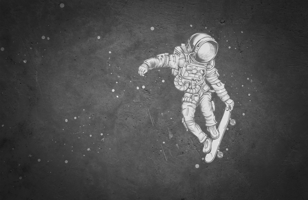 Fototapeta Kosmonauta Wśród Gwiazd_1939666621'