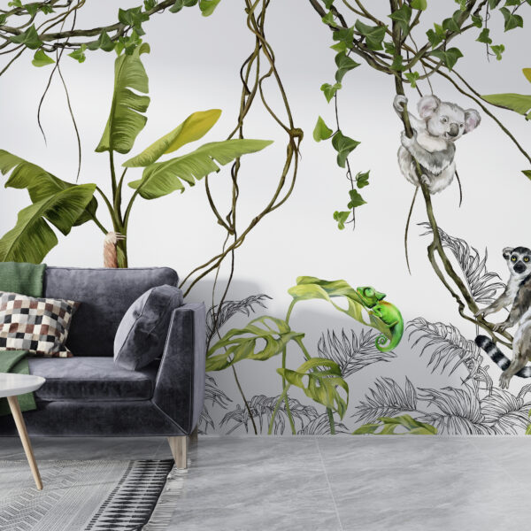 Muur Lemur op Liana