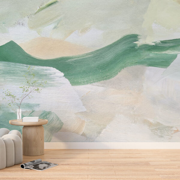 Fotobehang Groen Abstractie