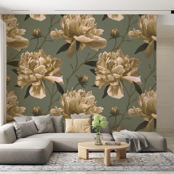 Fotobehang Bright Peonies
