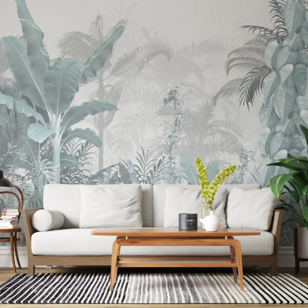 Fotobehang Blauwe Jungle