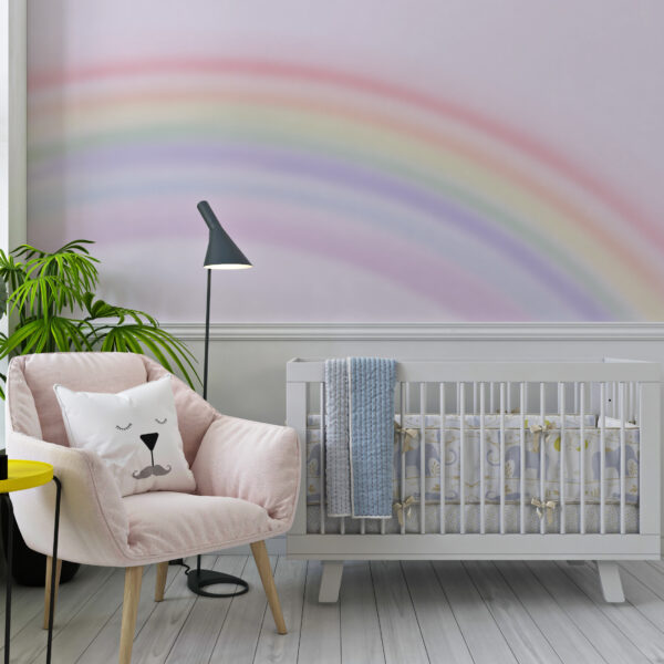 Fotobehang Wazige Regenboog