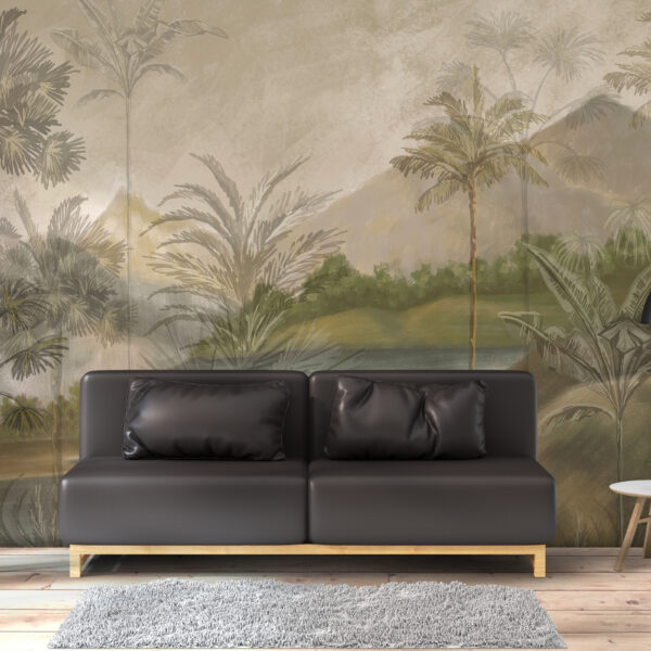 Fotobehang Groene Bergen
