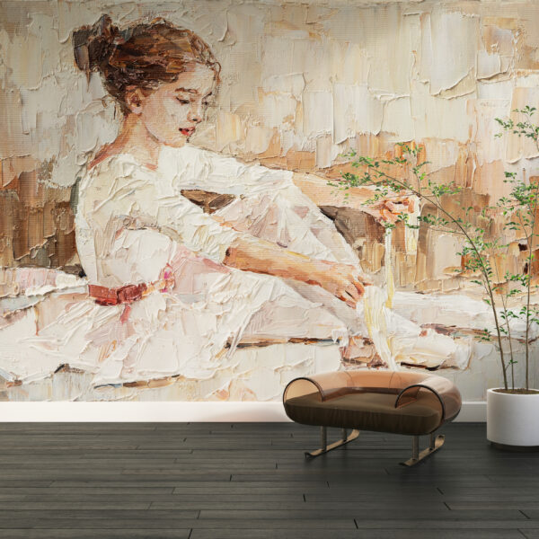 Fotobehang Jonge ballerina