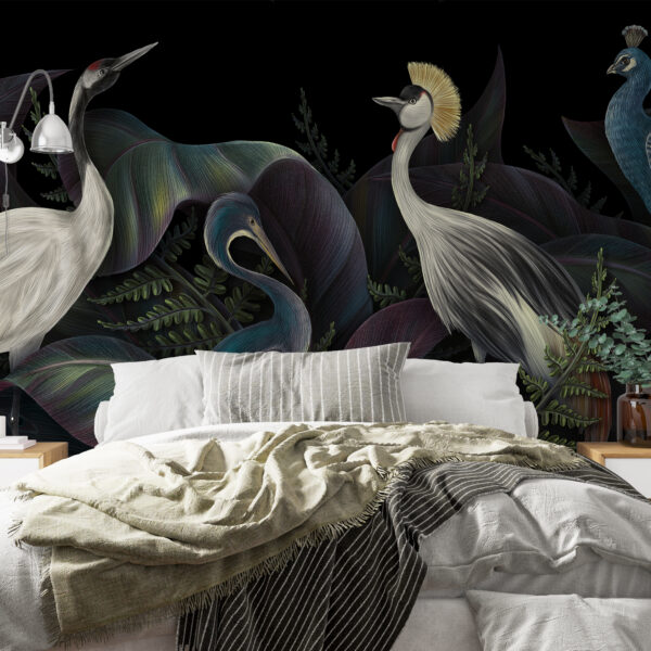 Fotobehang van waardige vogels