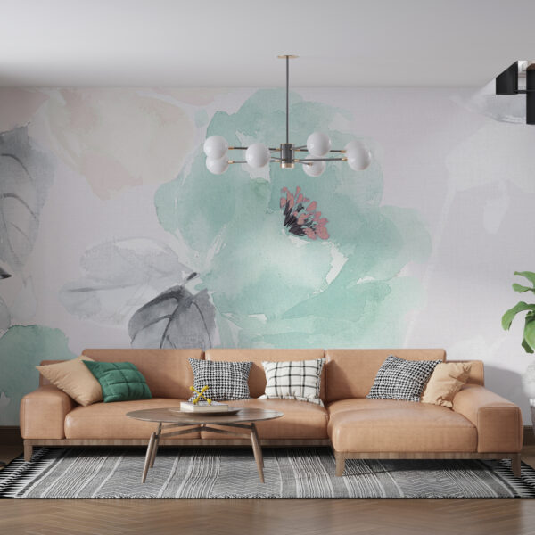 Fotobehang Blauwe Bloemen