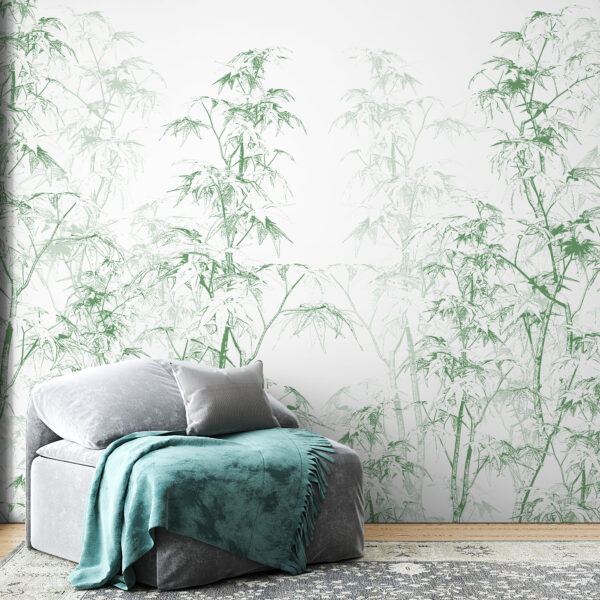 Groene vegetatie Fotobehang