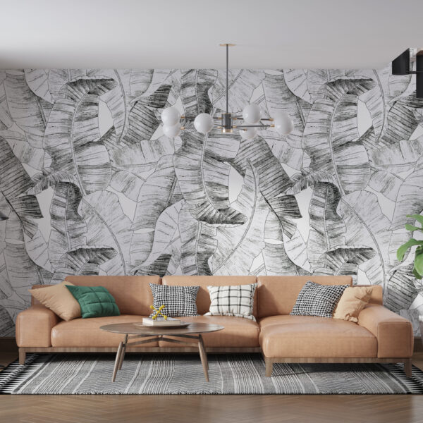 Fotobehang Getrokken Bladeren