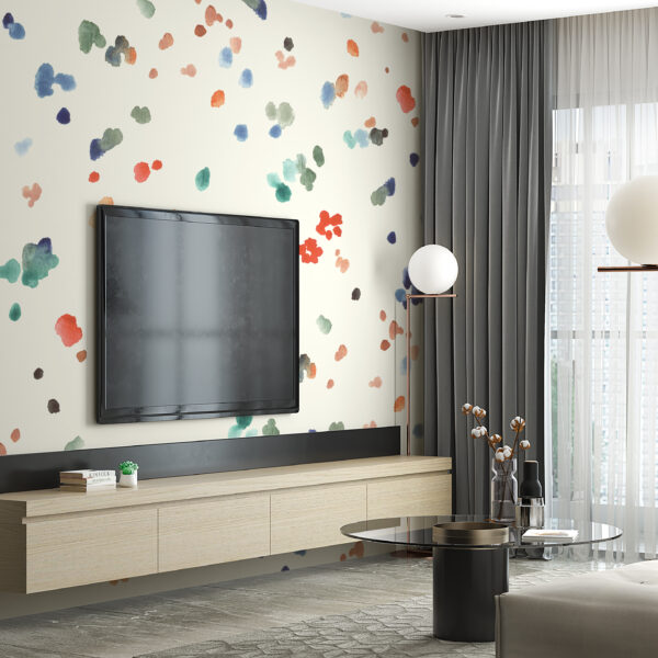 Fotobehang Painted Dots