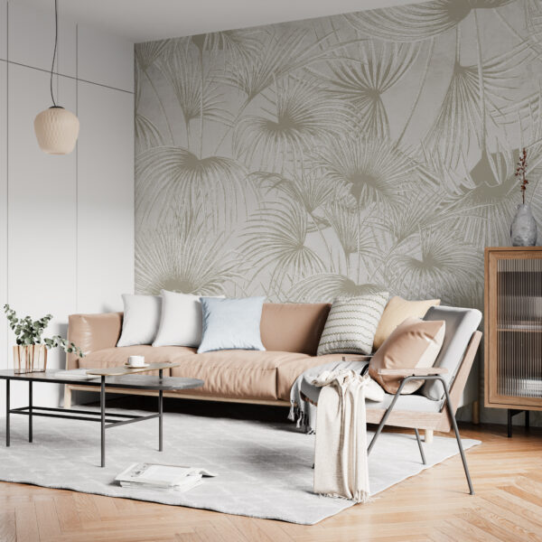 Fotobehang Beige palmboom