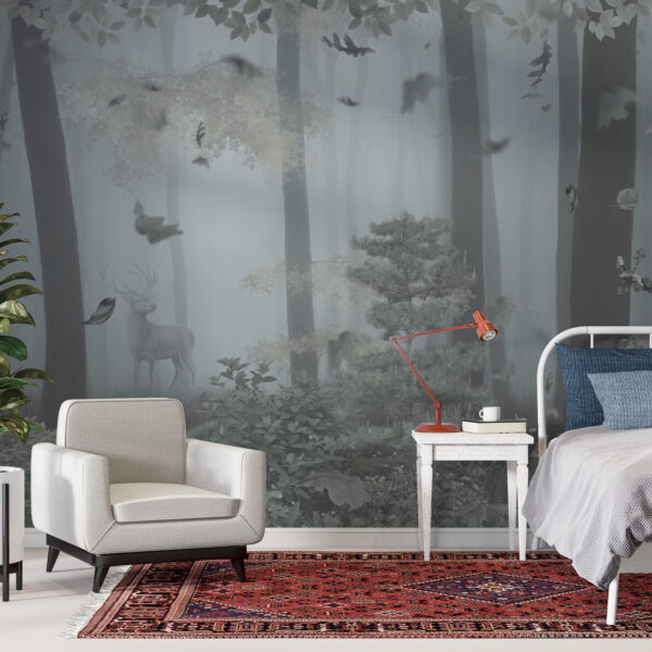 Fotobehang Dark Forest