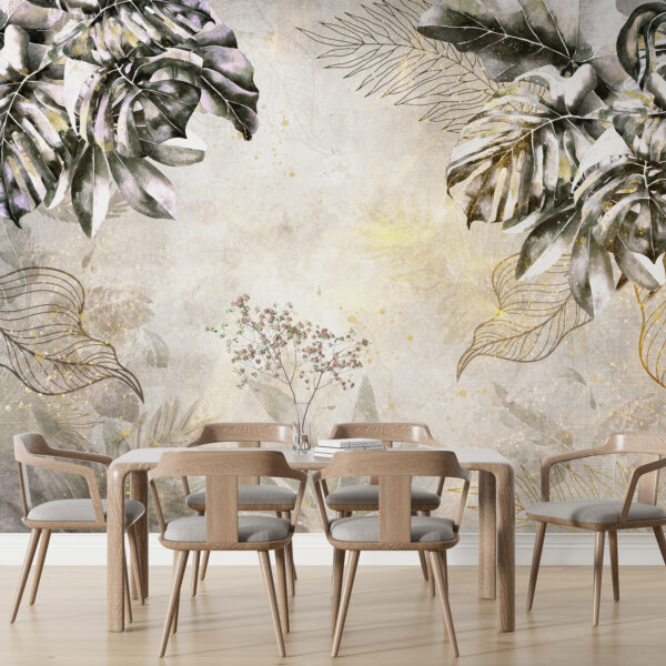 Monstera 3D Fotobehang