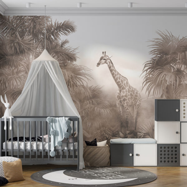 Fotobehang Portret van een Giraffe