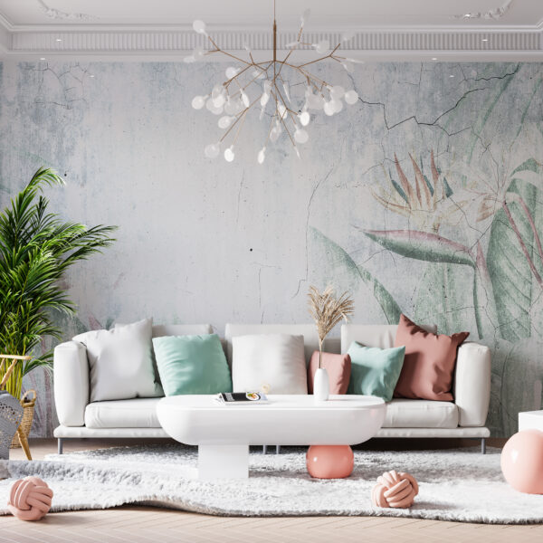 Fotobehang De oude glamour van Strelitzia