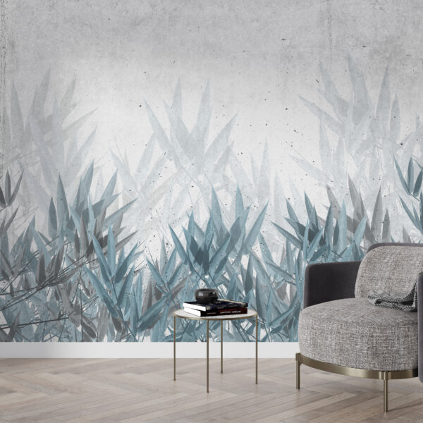 Fotobehang Blauwe Zee van Planten