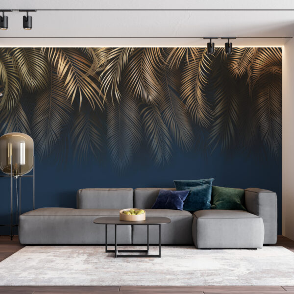 Fotobehang Gouden Palm