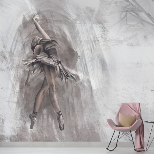 Fotobehang van een ballerina in dans