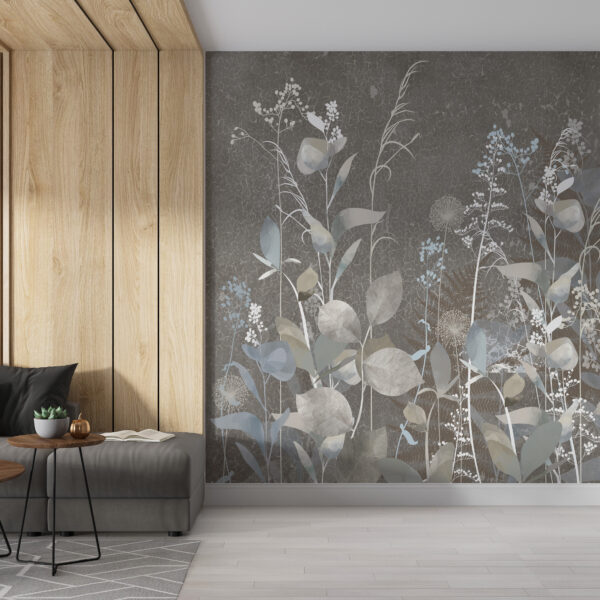 Fotobehang van een plant Negatief