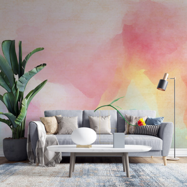 Roze compositie Fotobehang
