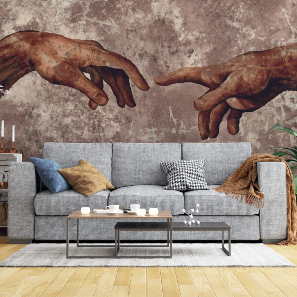 Fotobehang Touch Hands