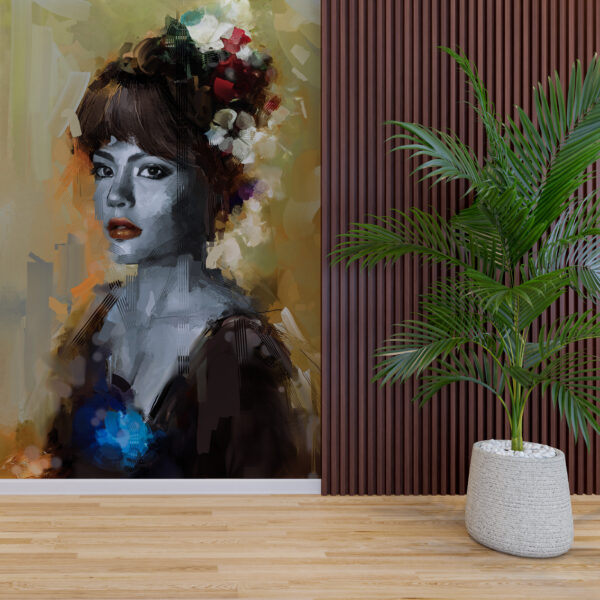 Fotobehang Abstracte Vrouw