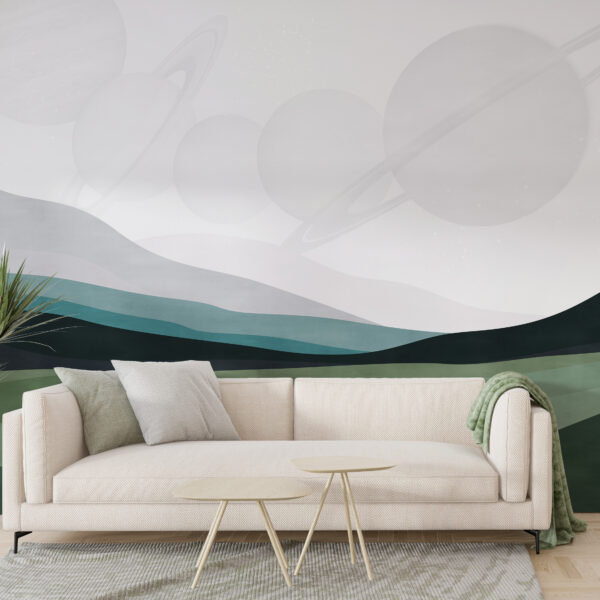 Fotobehang Planeten Minimalistisch