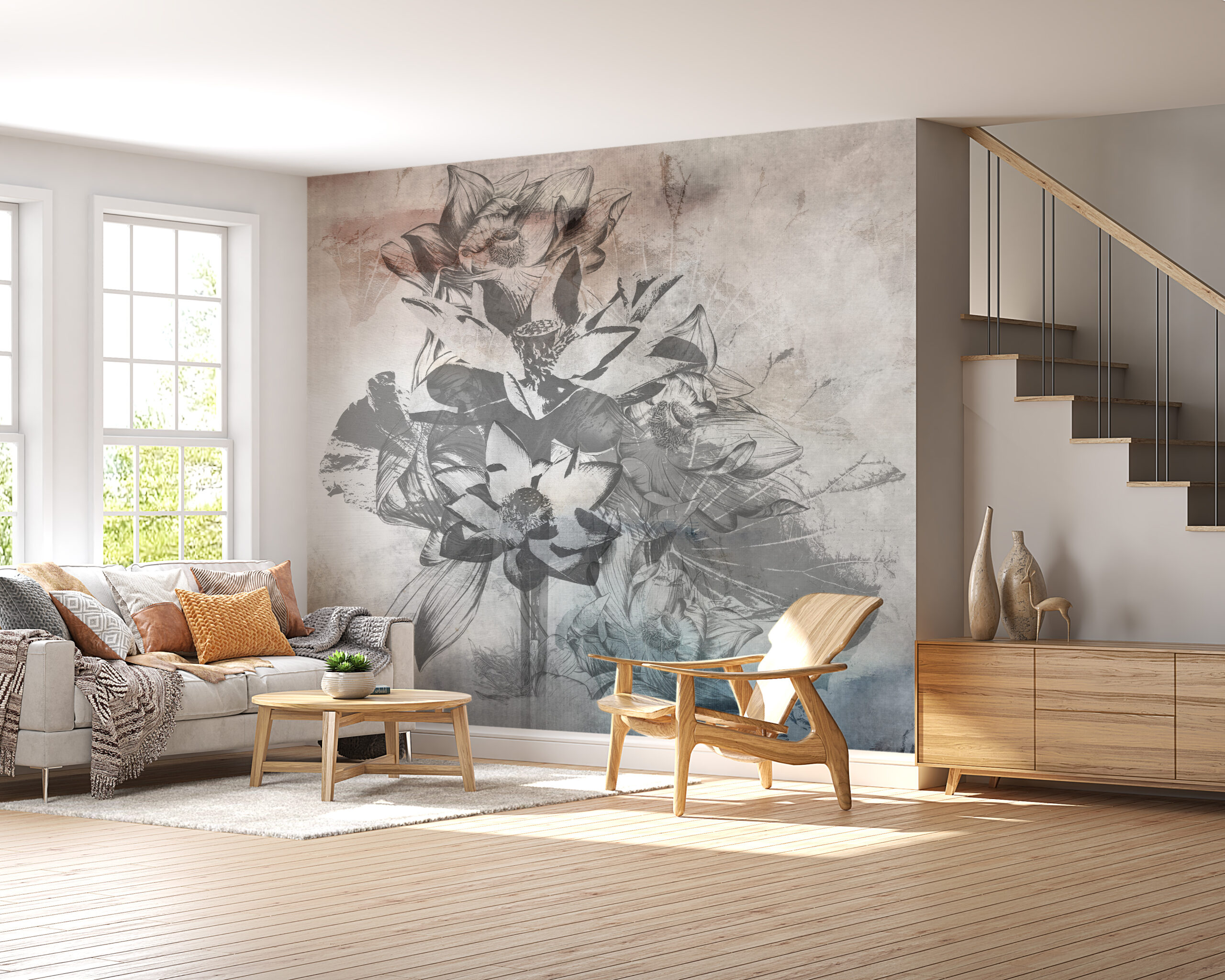 Fotobehang Bloem Abstract