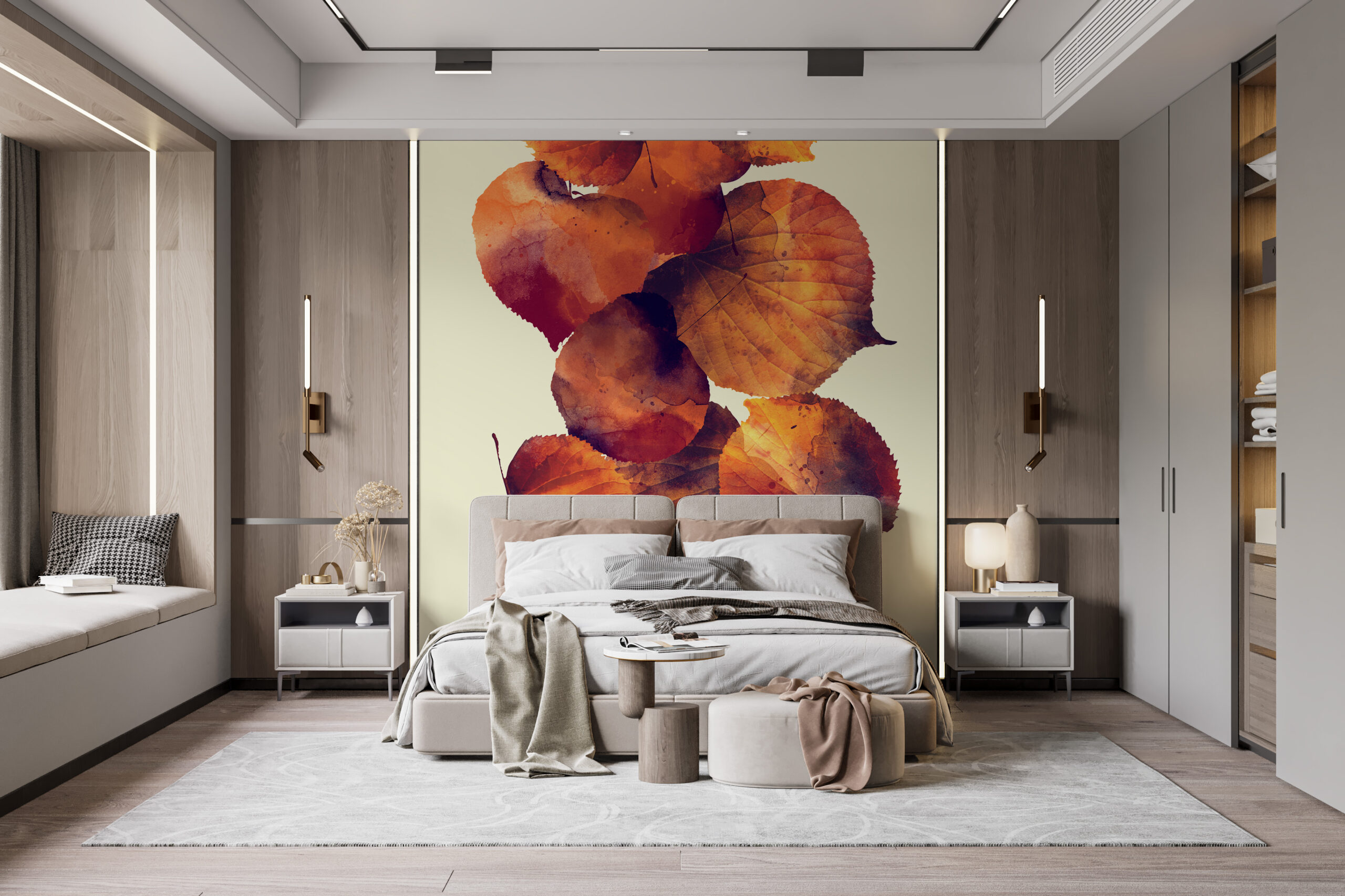 Herfstbladeren Fotobehang