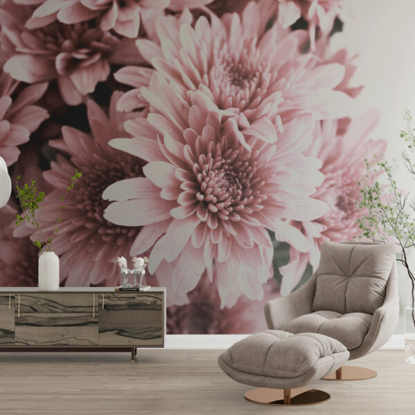 Roze bloem Fotobehang