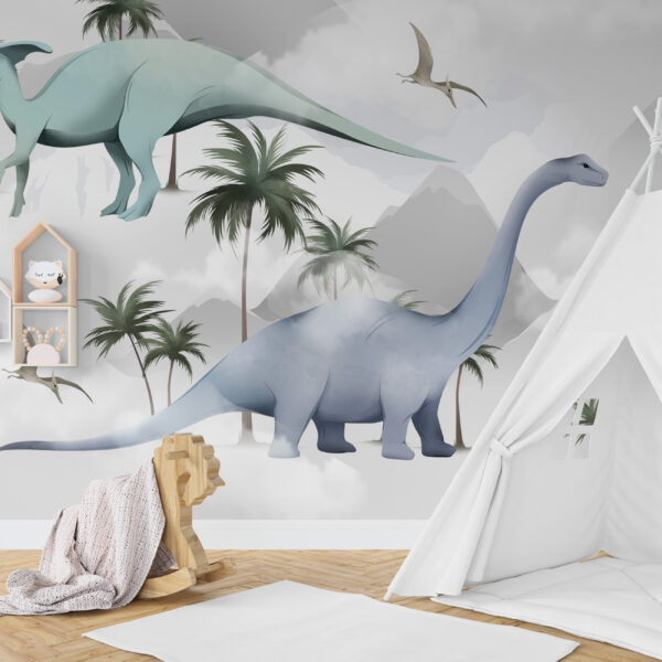 Jurassic Park-muurschildering voor kinderen