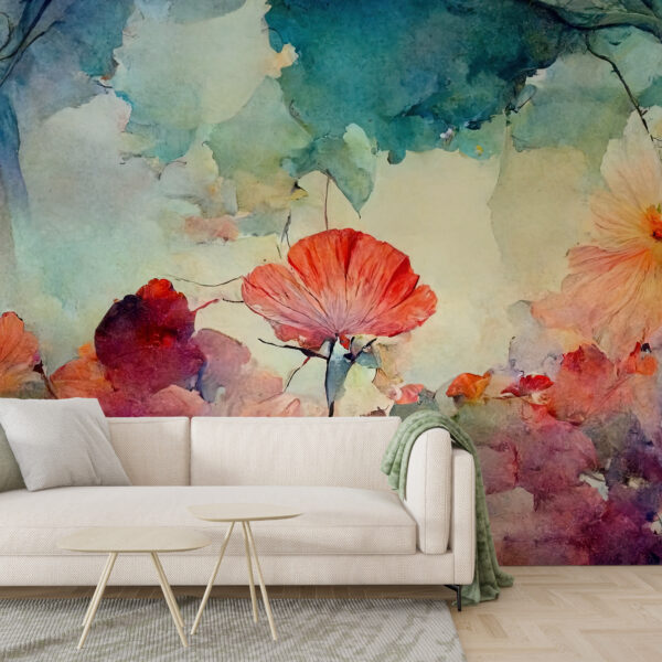 Fotobehang Palet van kleuren Weiden