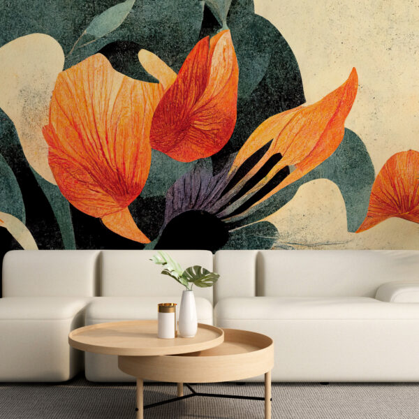 Fotobehang Abstracte Bloemen