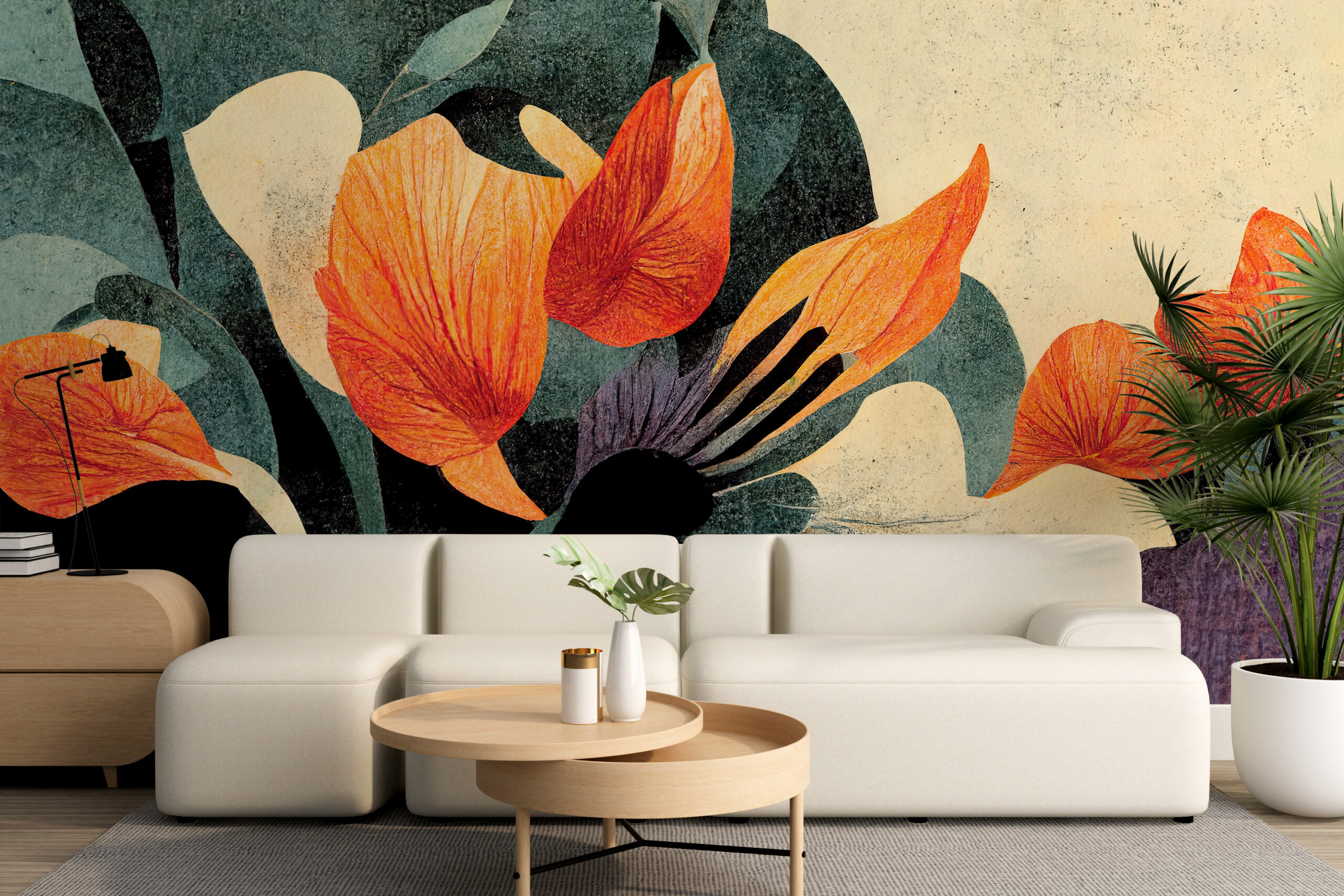 Fotobehang Abstracte Bloemen
