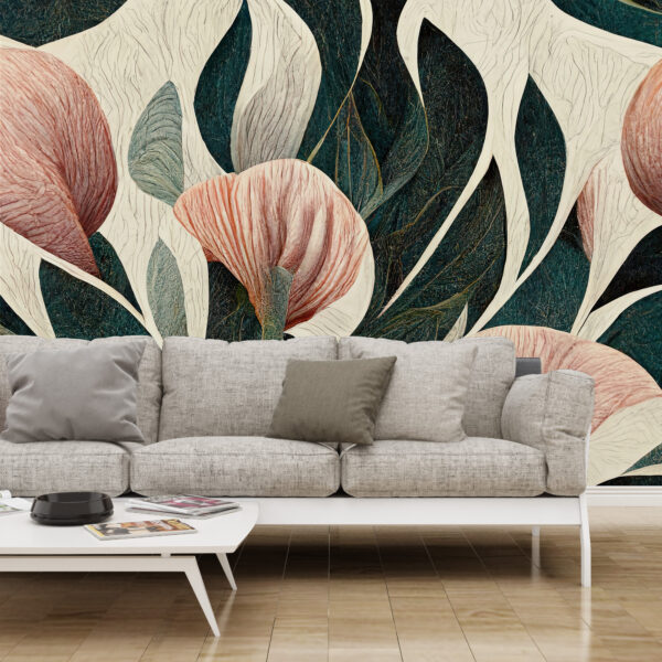 Fotobehang Bloemen Abstractie