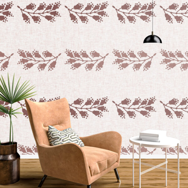 Fotobehang Beige pluimen