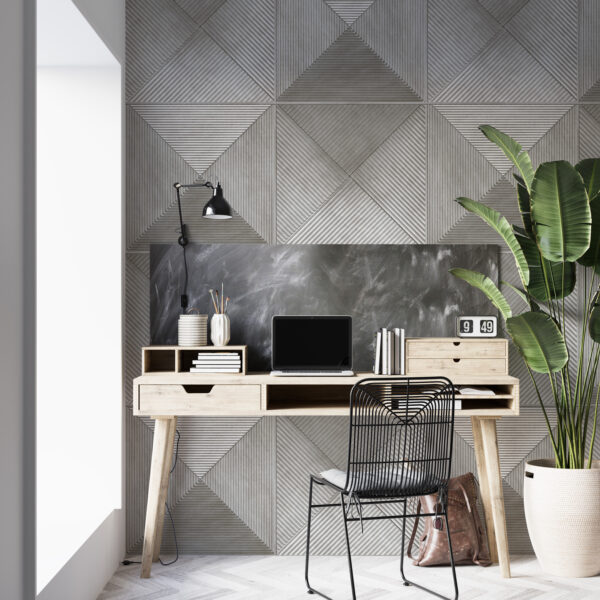Fotobehang Grijs Geometrie