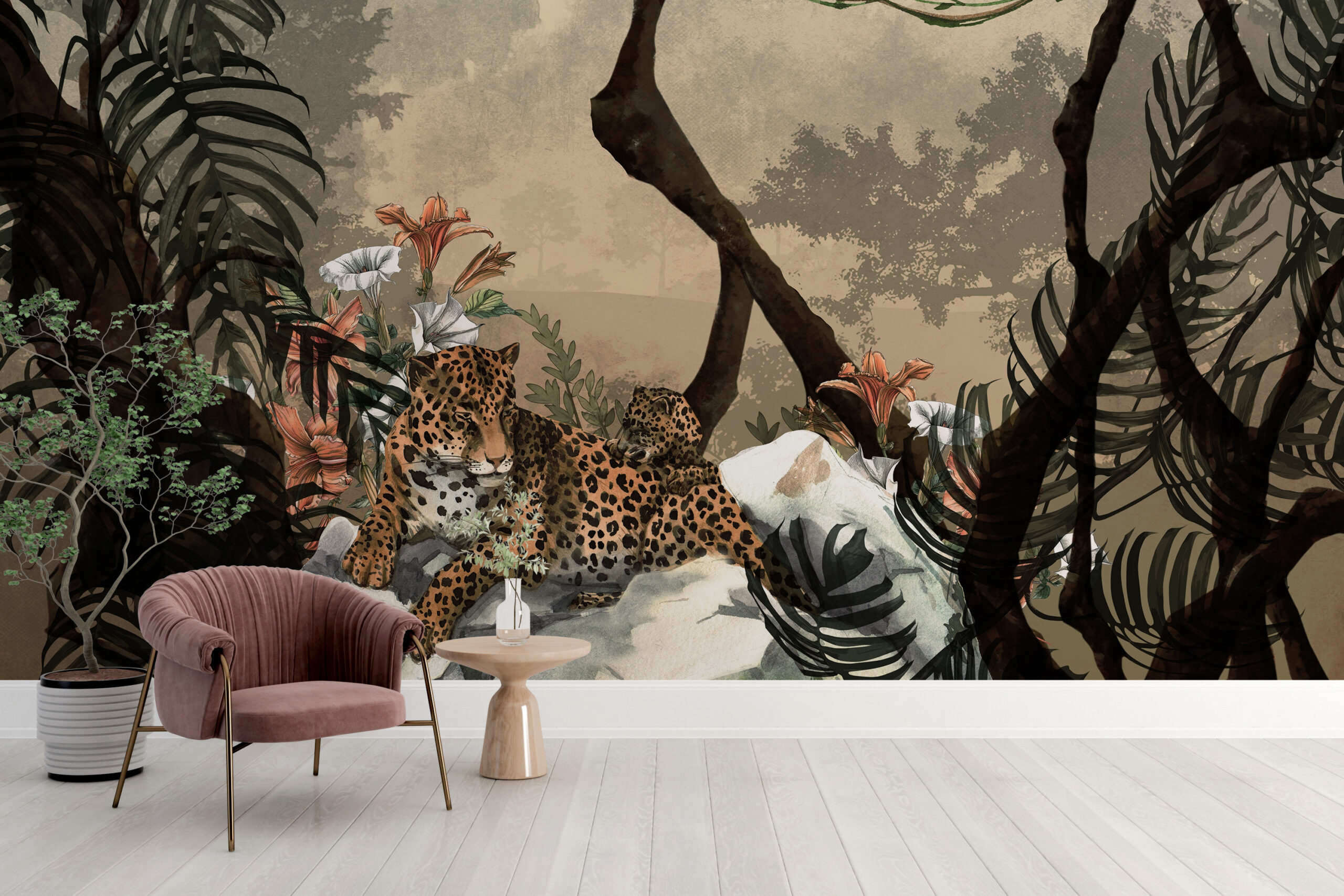 Fotobehang Cheetah In De Jungle