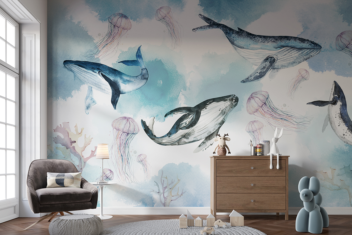 Muurschildering Oceaanavontuur