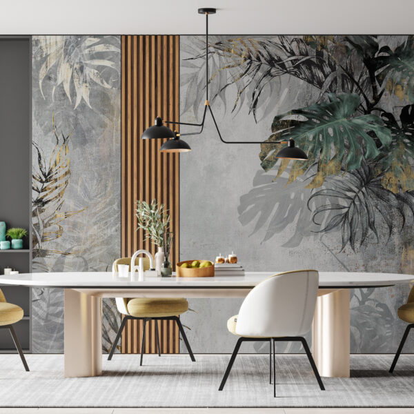 Muurschildering Exotische Harmonie