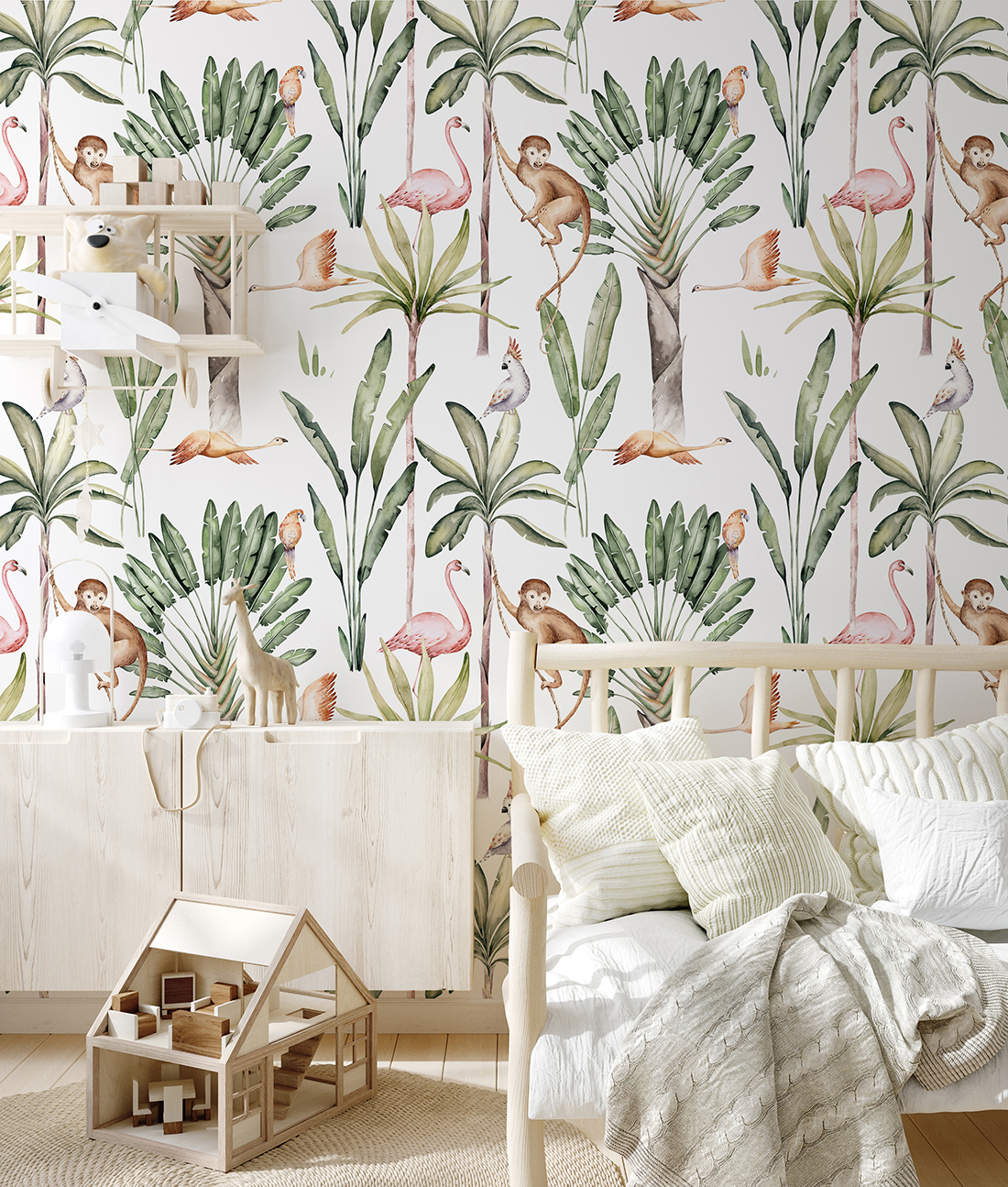 Muurschildering Exotisch Patroon