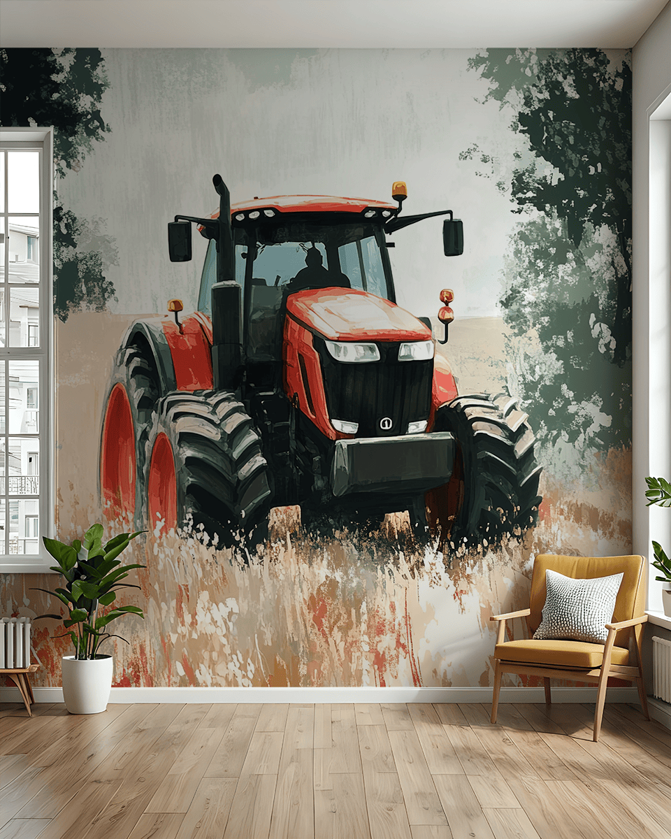 Fotobehang Rode Held van het Veld