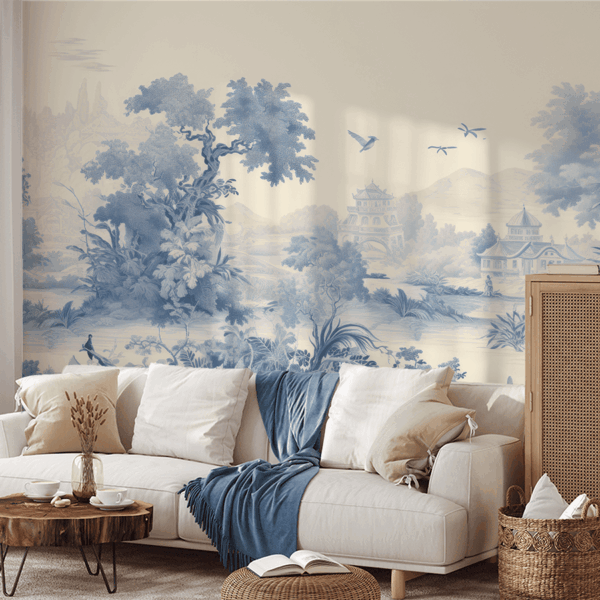 Fotobehang Blauwe oase van vrede