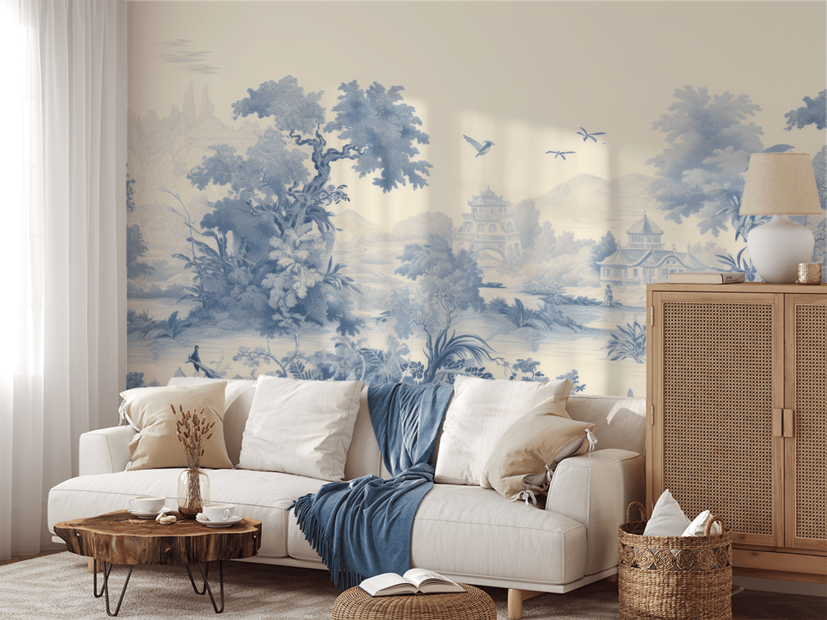 Fotobehang Blauwe oase van vrede