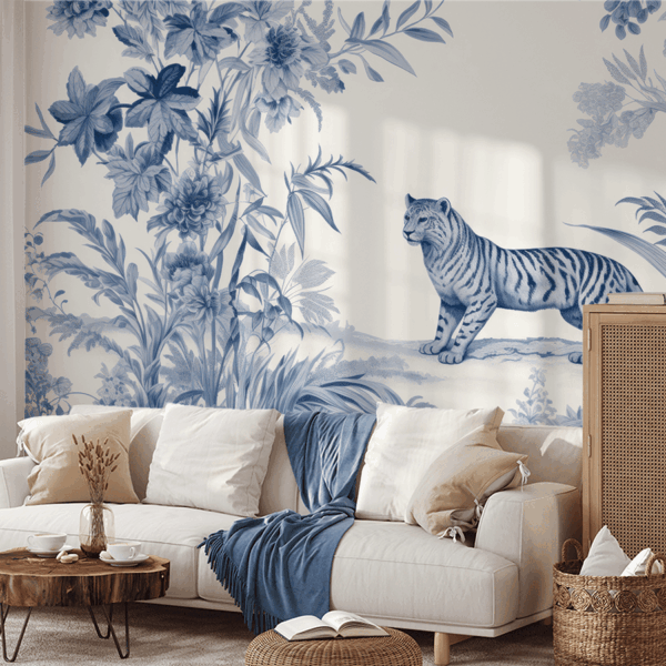 Fotobehang Blauwe Jungle