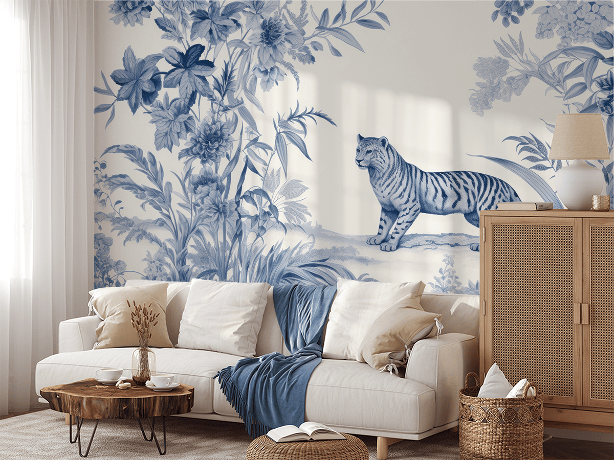 Fotobehang Blauwe Jungle
