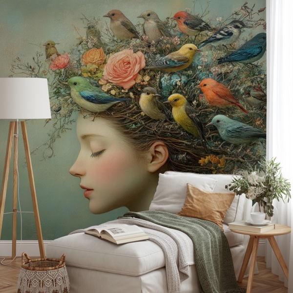 Fotobehang Vogelcirkel