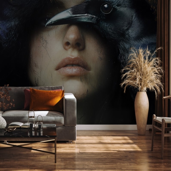 Fotobehang Twee raven