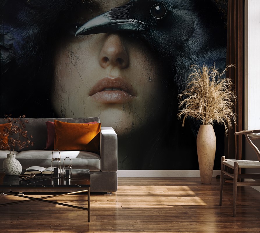 Fotobehang Twee raven